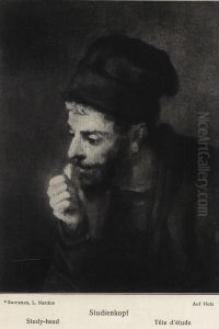 Man in a Beret looking Left showing a Fist, orStudy of the Head of a Man for Susanna and the Elders