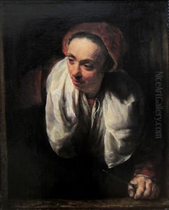 Femme agee a sa fenetre