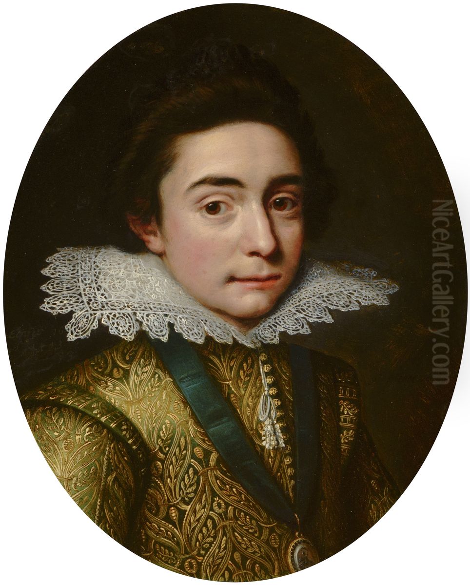 Portrait of Friedrich V (1596-1632) Oil Painting by Michiel Jansz. van Mierevelt