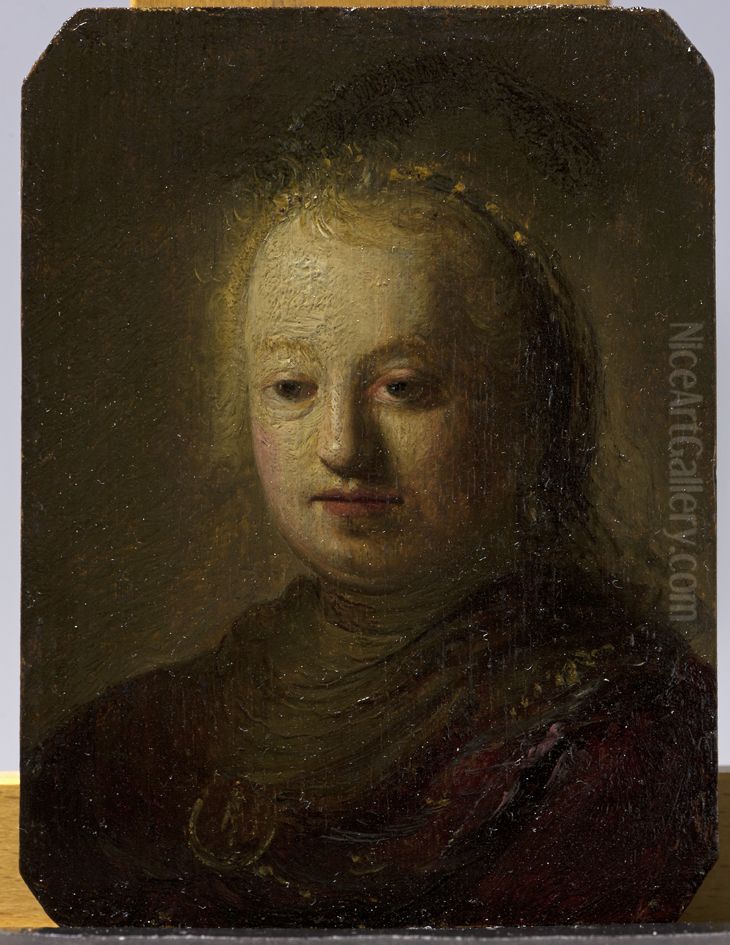 Bust of a woman Oil Painting by Rembrandt