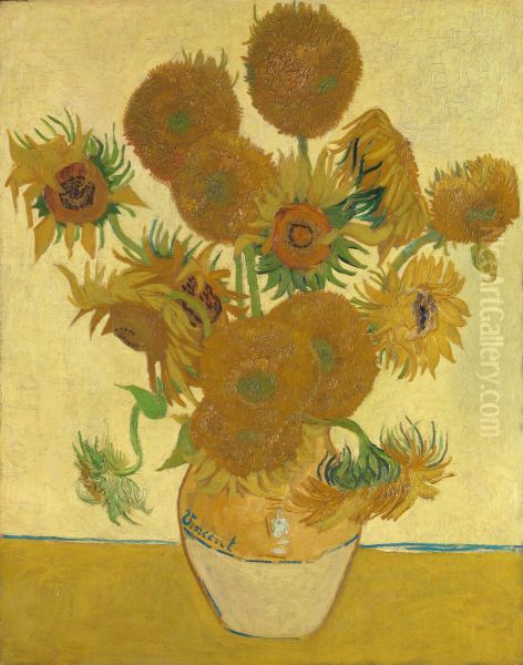 Zonnebloemen Oil Painting by Vincent Van Gogh