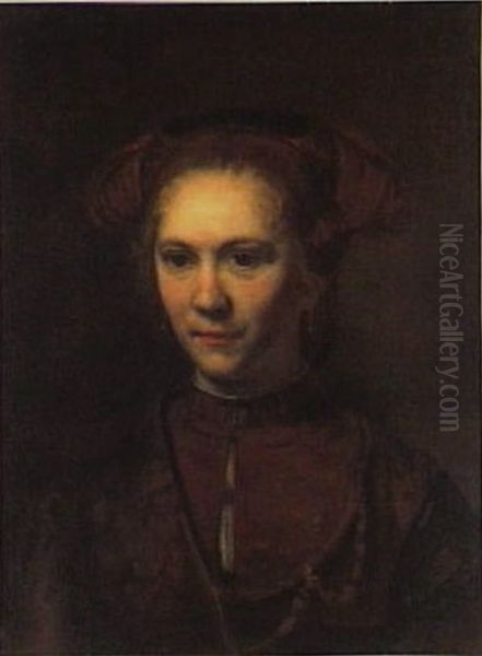 Portrait of a Young Girl Oil Painting by Rembrandt