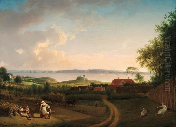 Landscape near Oresund Oil Painting by Jens Juel