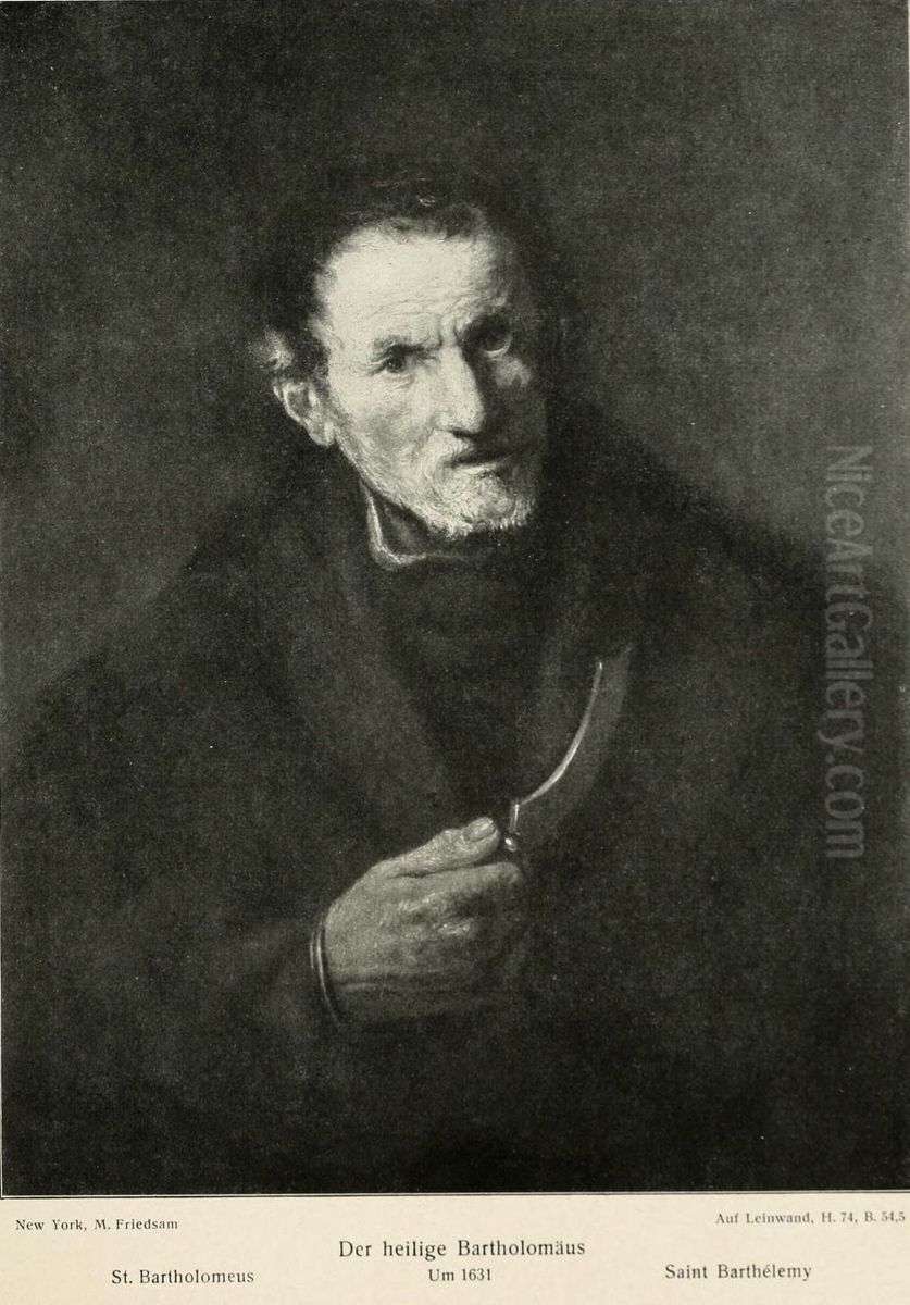 Apostle Bartholomew Oil Painting by Rembrandt