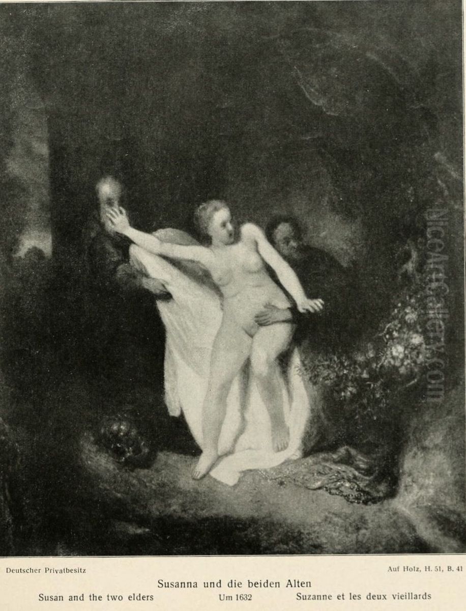 Susanna and the Elders Oil Painting by Rembrandt