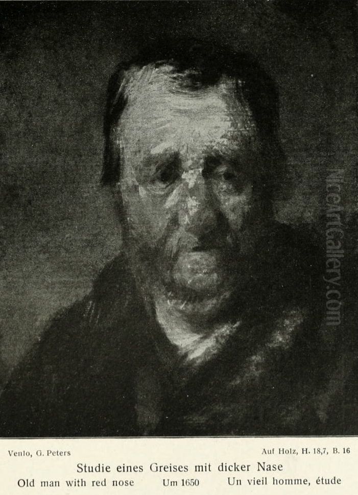 Study of a man with a swollen nose Oil Painting by Rembrandt