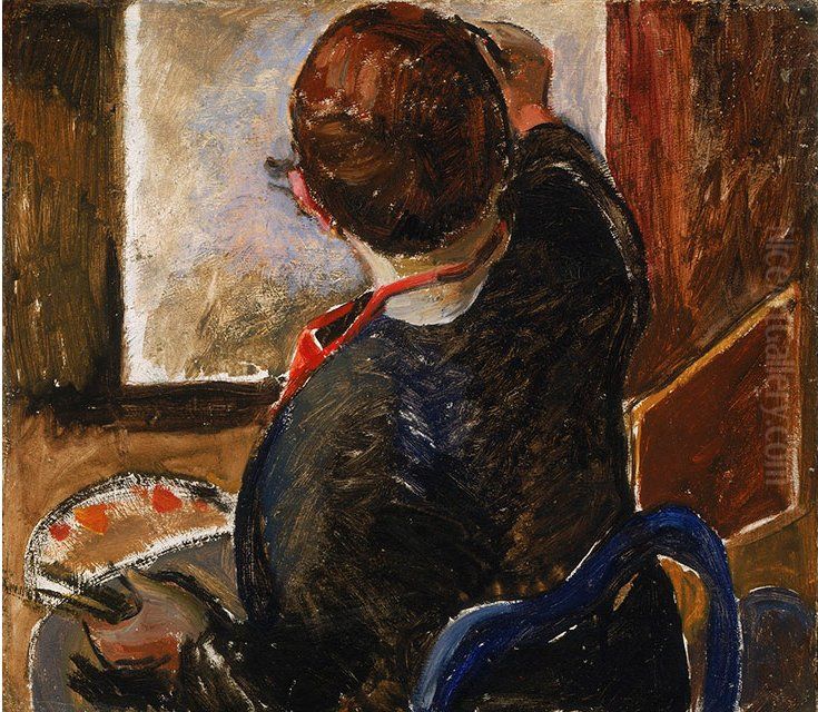 Self-portrait Oil Painting by Emily M. Carr