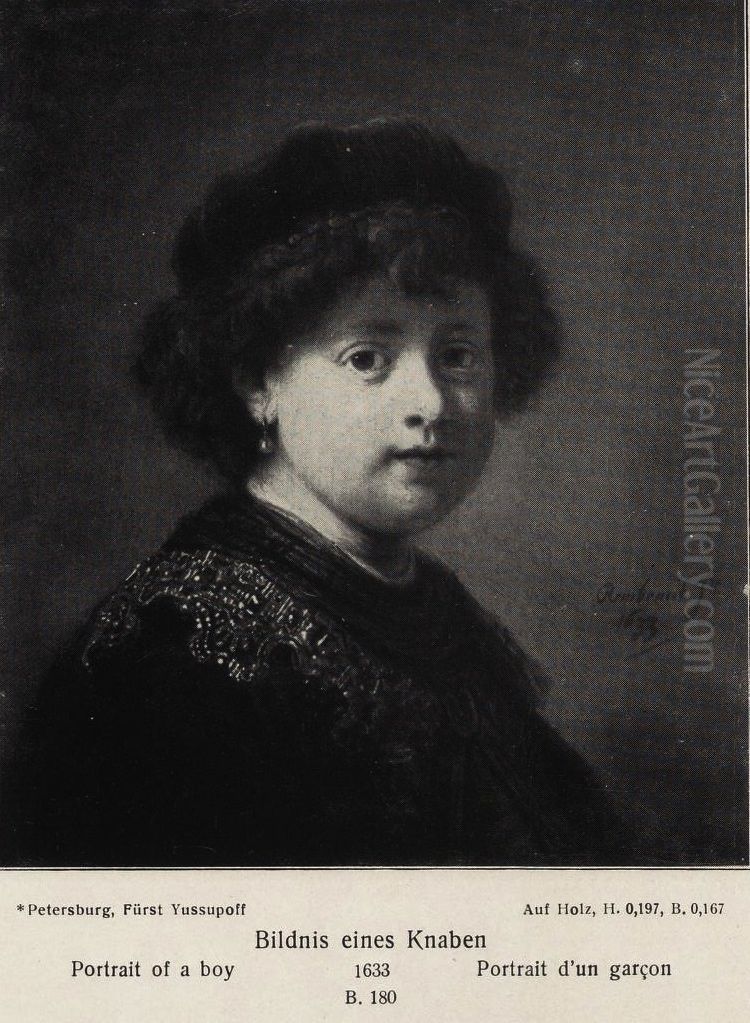 Richly-dressed Boy Oil Painting by Rembrandt