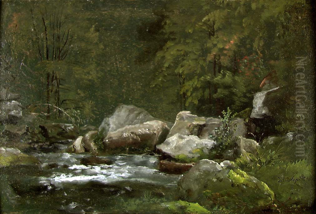 Stream in the Liebethaler Grund Oil Painting by Johan Wilhelm Ludwig Dahl