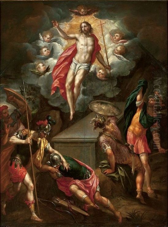 Resurrection of Christ Oil Painting by Hans Rottenhammer