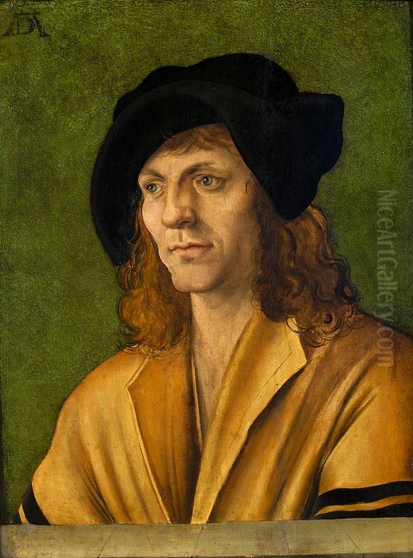 Portrait of a man Oil Painting by Hans Leonhard Schaufelein