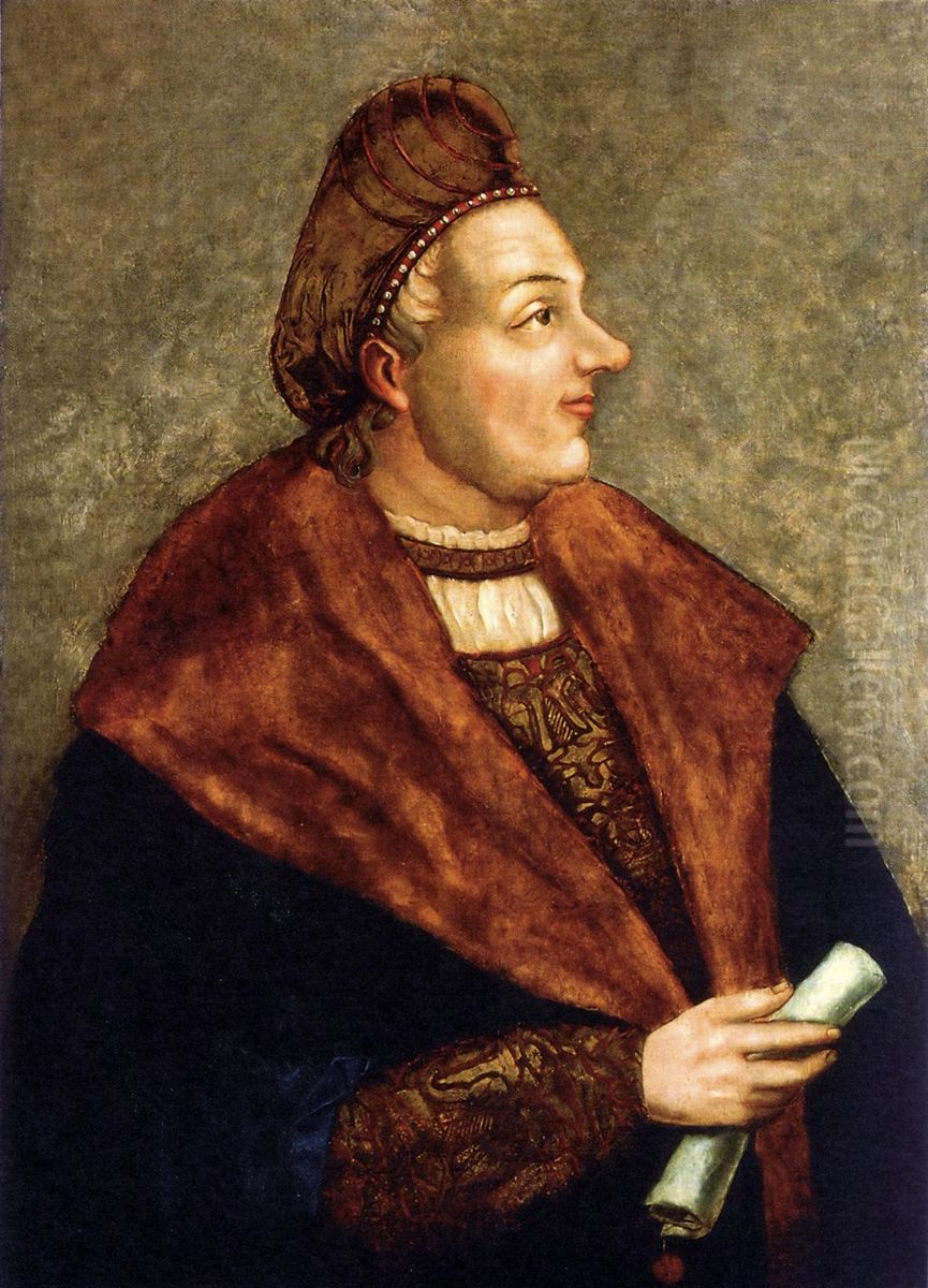 Portrait of Sigismund I the Old? (1467-1548), king of Poland Oil Painting by Hans Durer the Younger