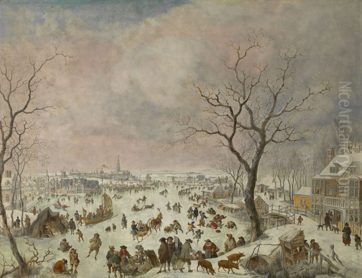 IJsvermaak Oil Painting by Jan Griffier I