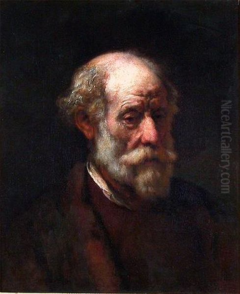 Bust of an old man Oil Painting by Rembrandt