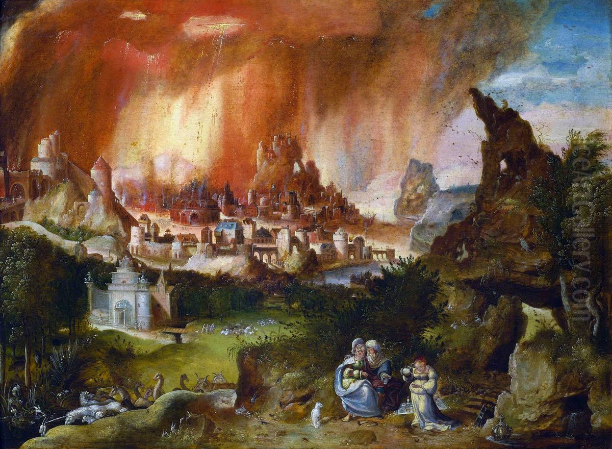 24-35) Oil Painting by Herri met de Bles