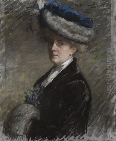 Zelfportret Oil Painting by Therese Schwartze