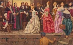 Women coming to Quebec in 1667, in order to be married to the French Canadian farmers.