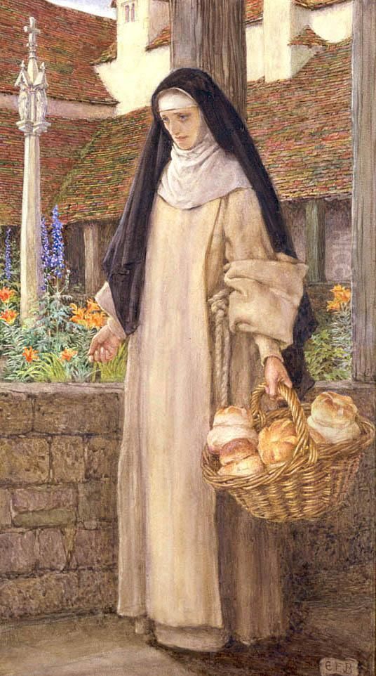 Guinevere - 'Before the Coming of the Sinful Queen' - Tennyson Oil Painting by Eleanor Fortescue-Brickdale