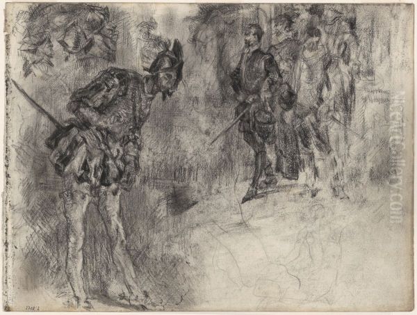 Don Quichotte Oil Painting by James Ensor
