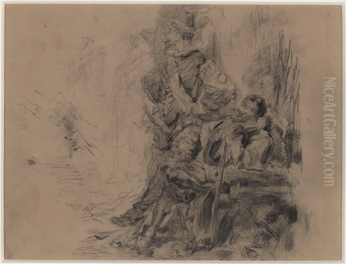 Don Quichotte Oil Painting by James Ensor