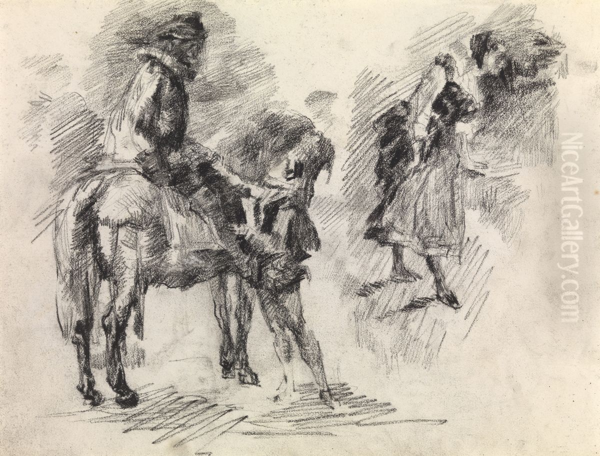 Don Quichotte Oil Painting by James Ensor