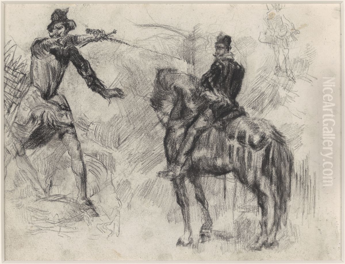 Don Quichotte Oil Painting by James Ensor