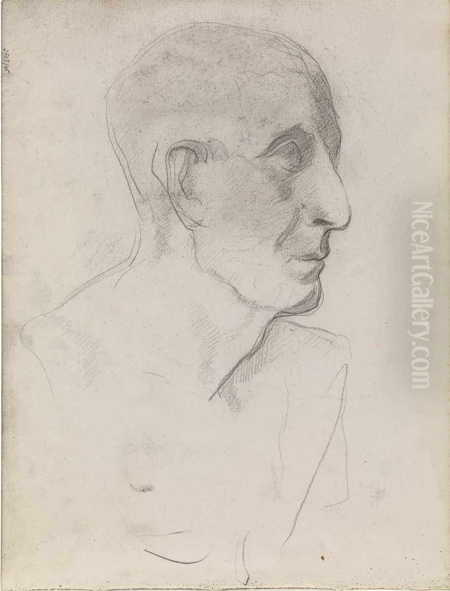 Antieke kop Oil Painting by James Ensor