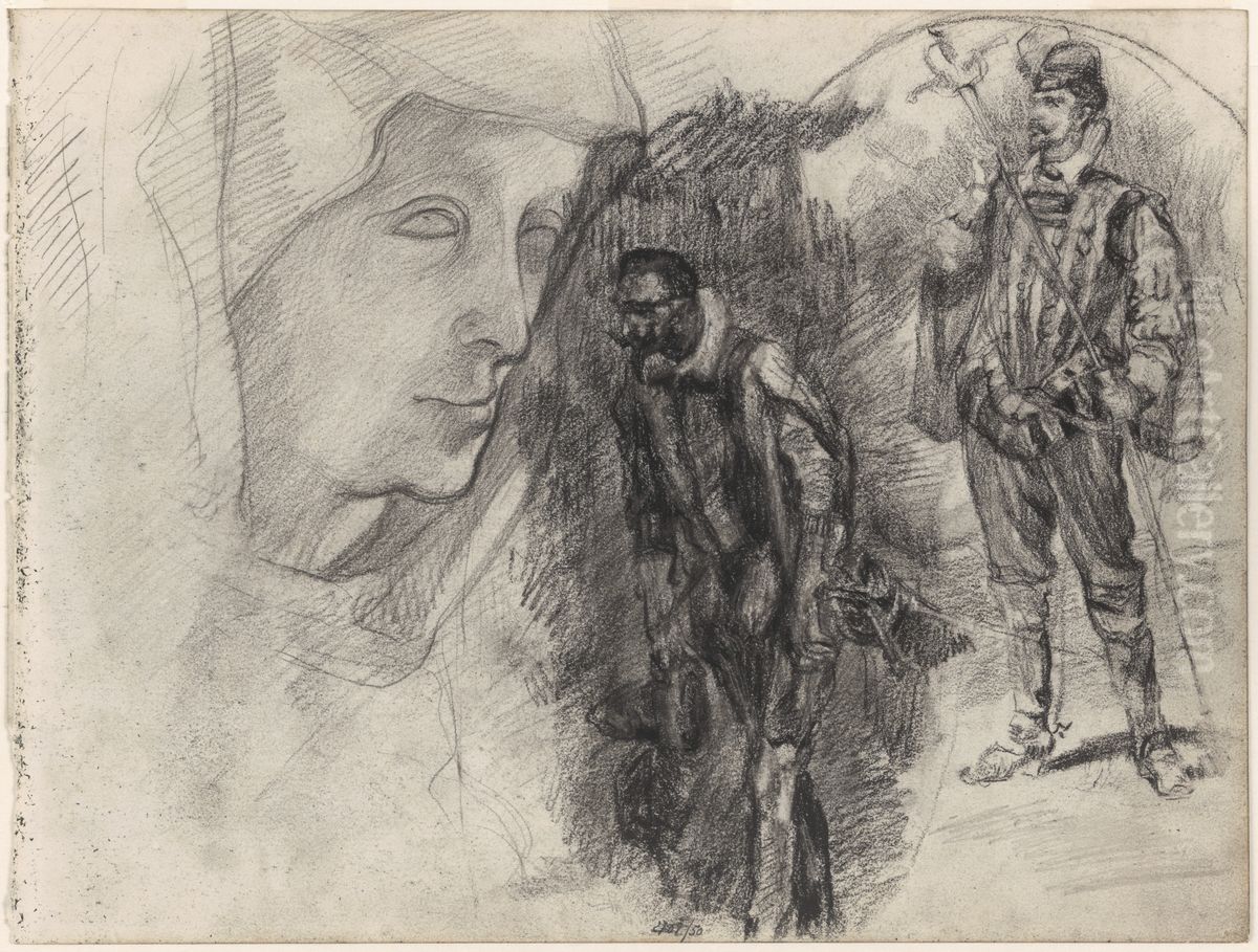 Don Quichotte Oil Painting by James Ensor