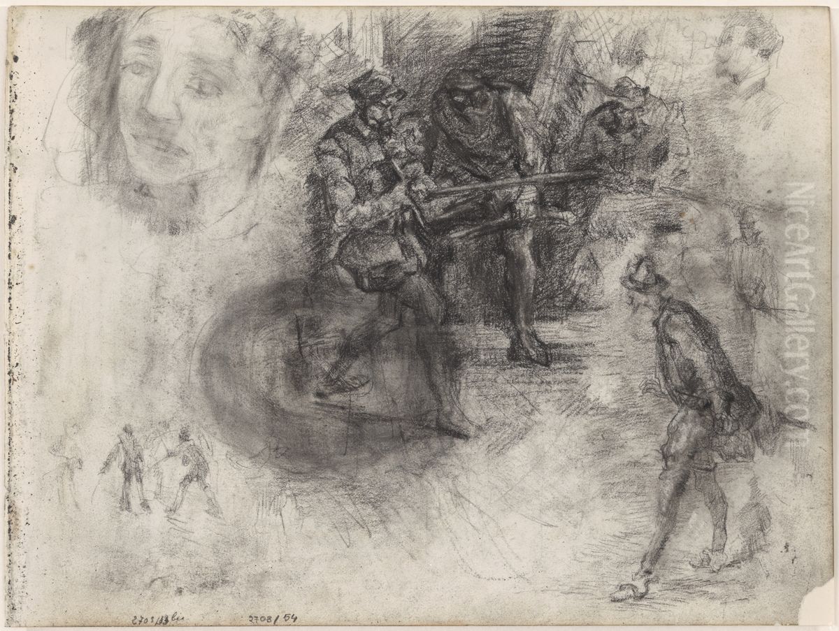 Don Quichotte Oil Painting by James Ensor