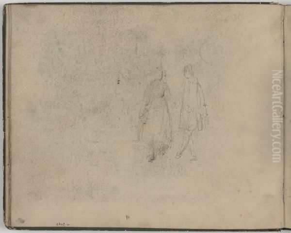 Dansend paar Oil Painting by James Ensor