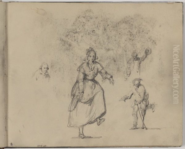 Figuren Oil Painting by James Ensor