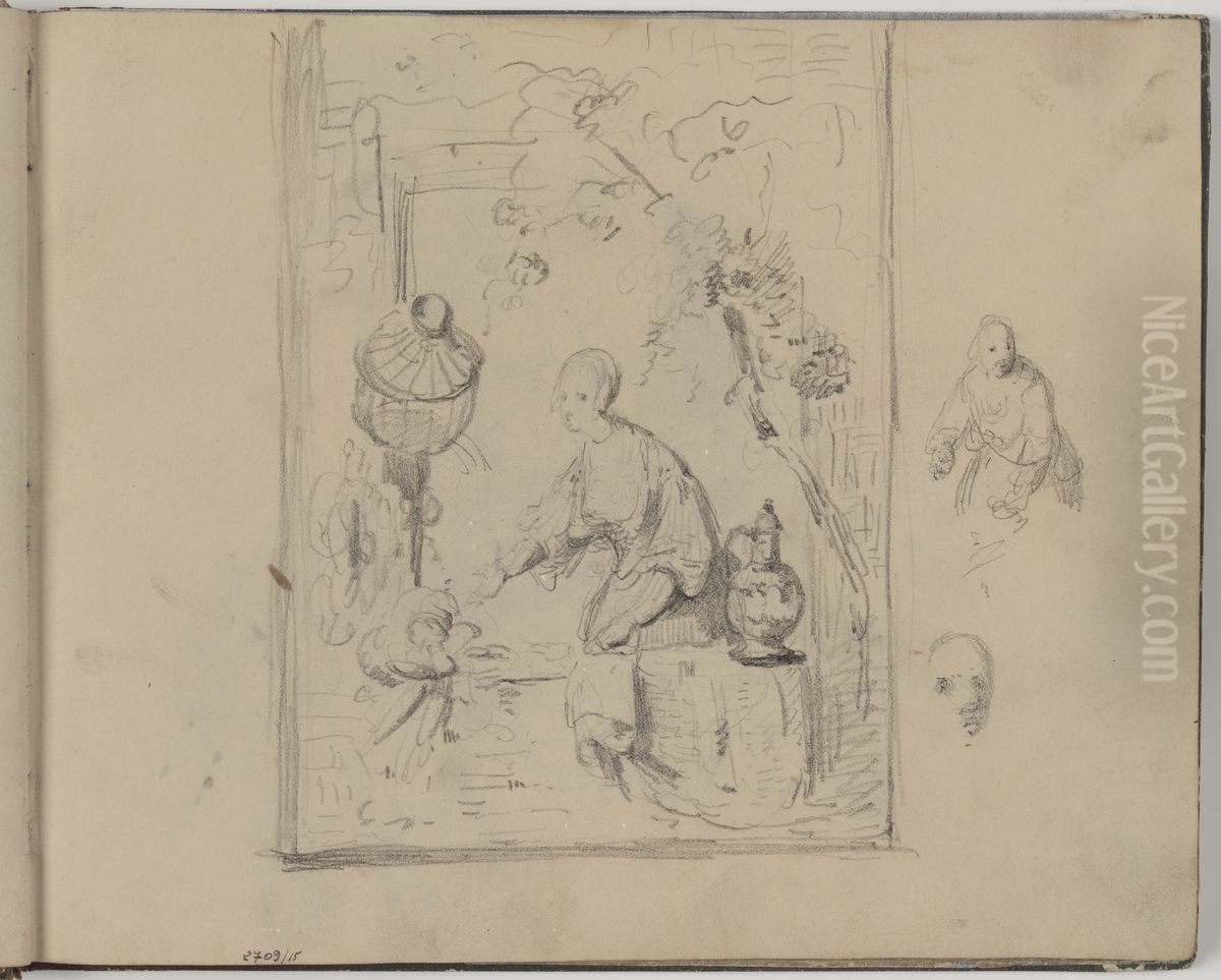 Genretafereel Oil Painting by James Ensor
