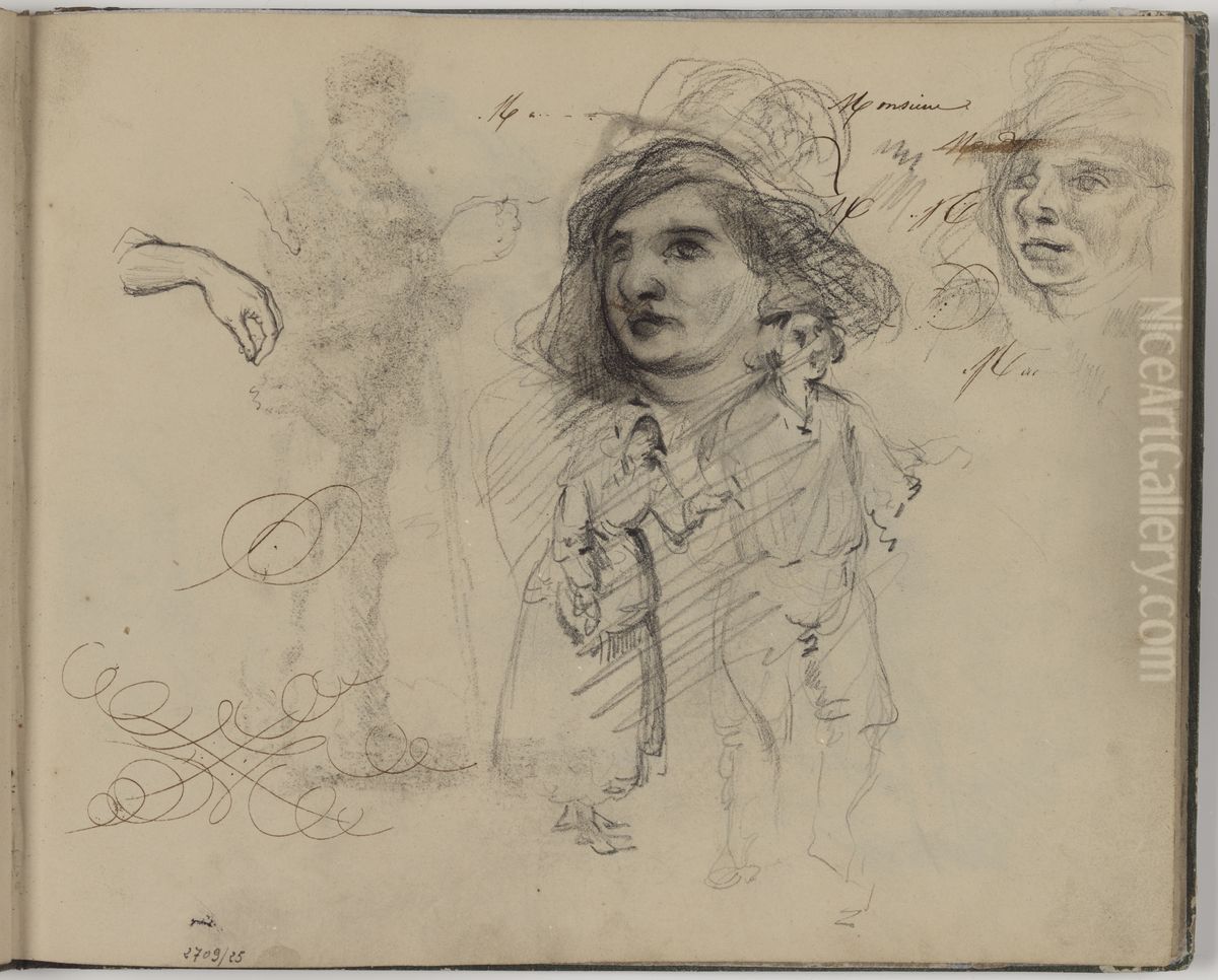 Twee hoofden, paar, hand Oil Painting by James Ensor