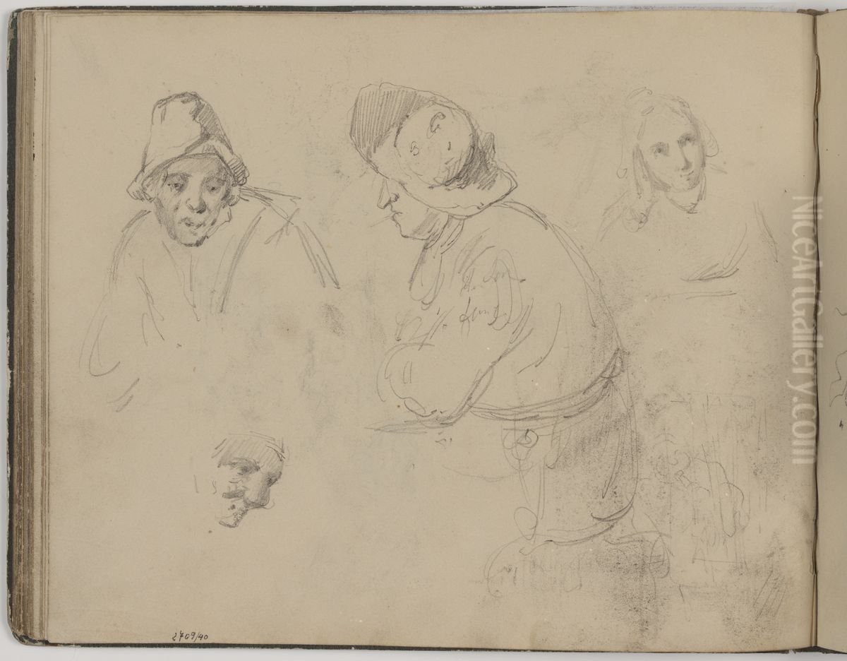 Figuren Oil Painting by James Ensor