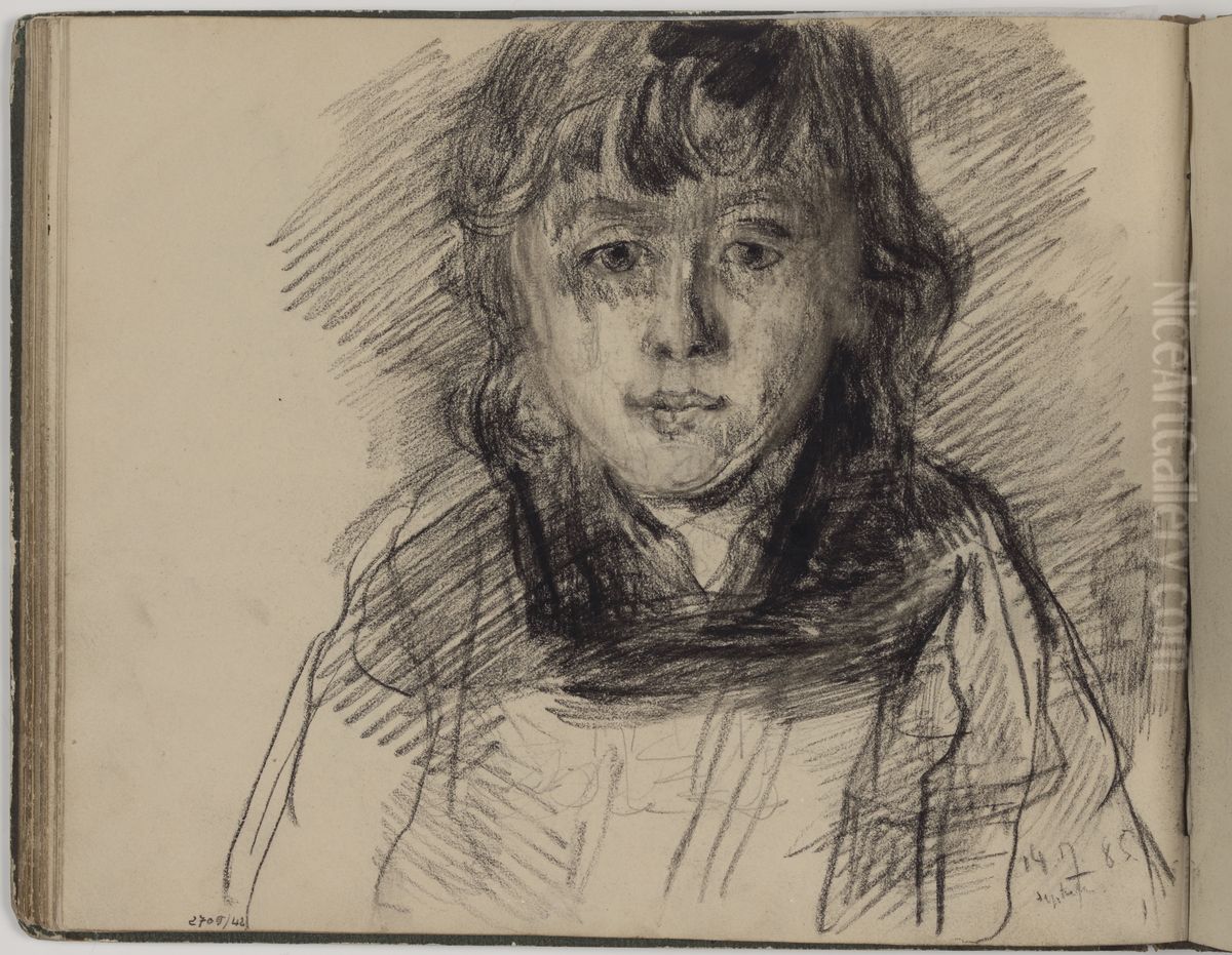 Meisje Oil Painting by James Ensor