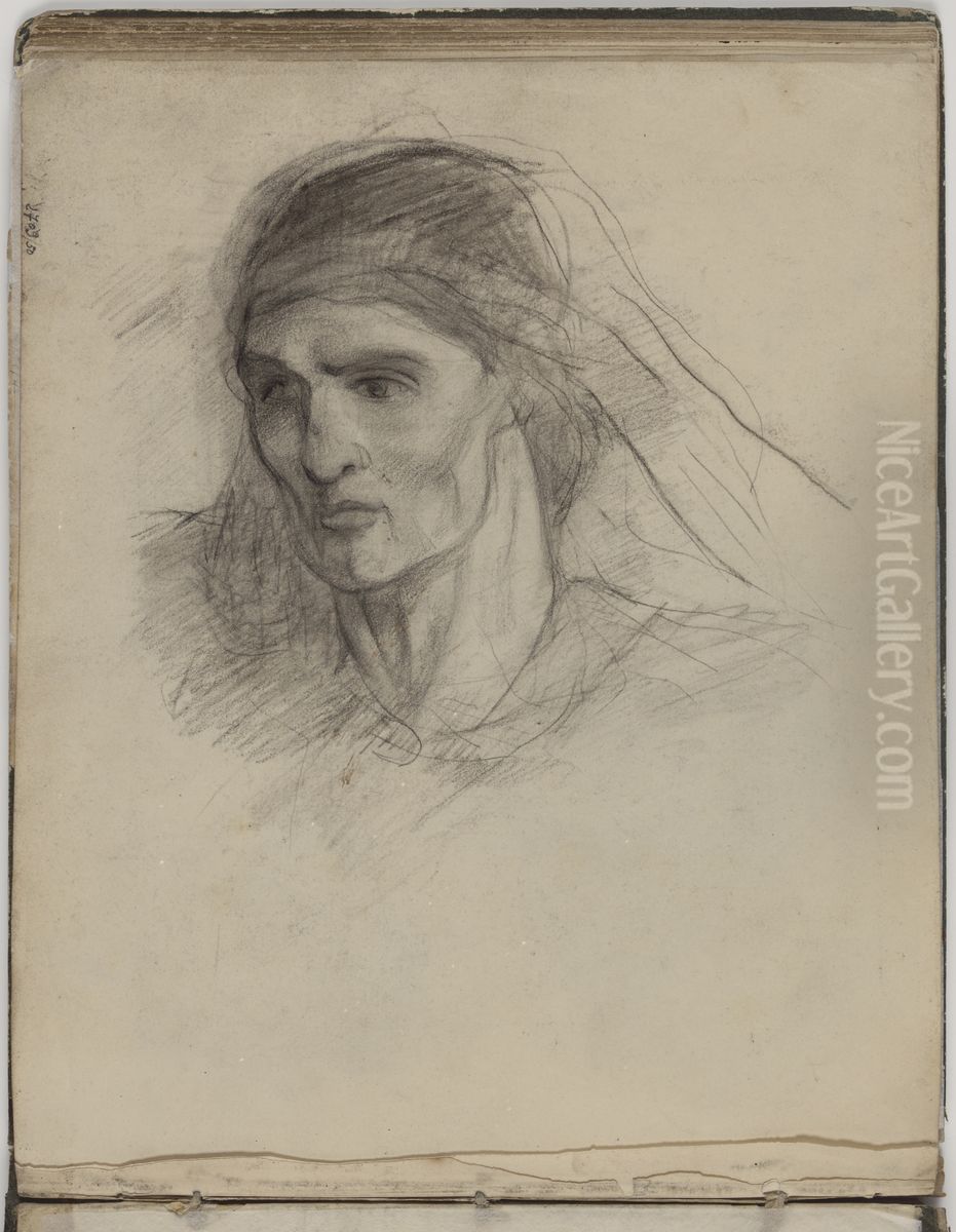 Vrouwenhoofd Oil Painting by James Ensor