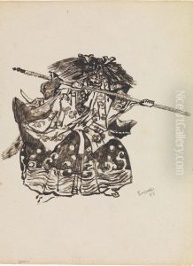 Chinoiserie, een demon