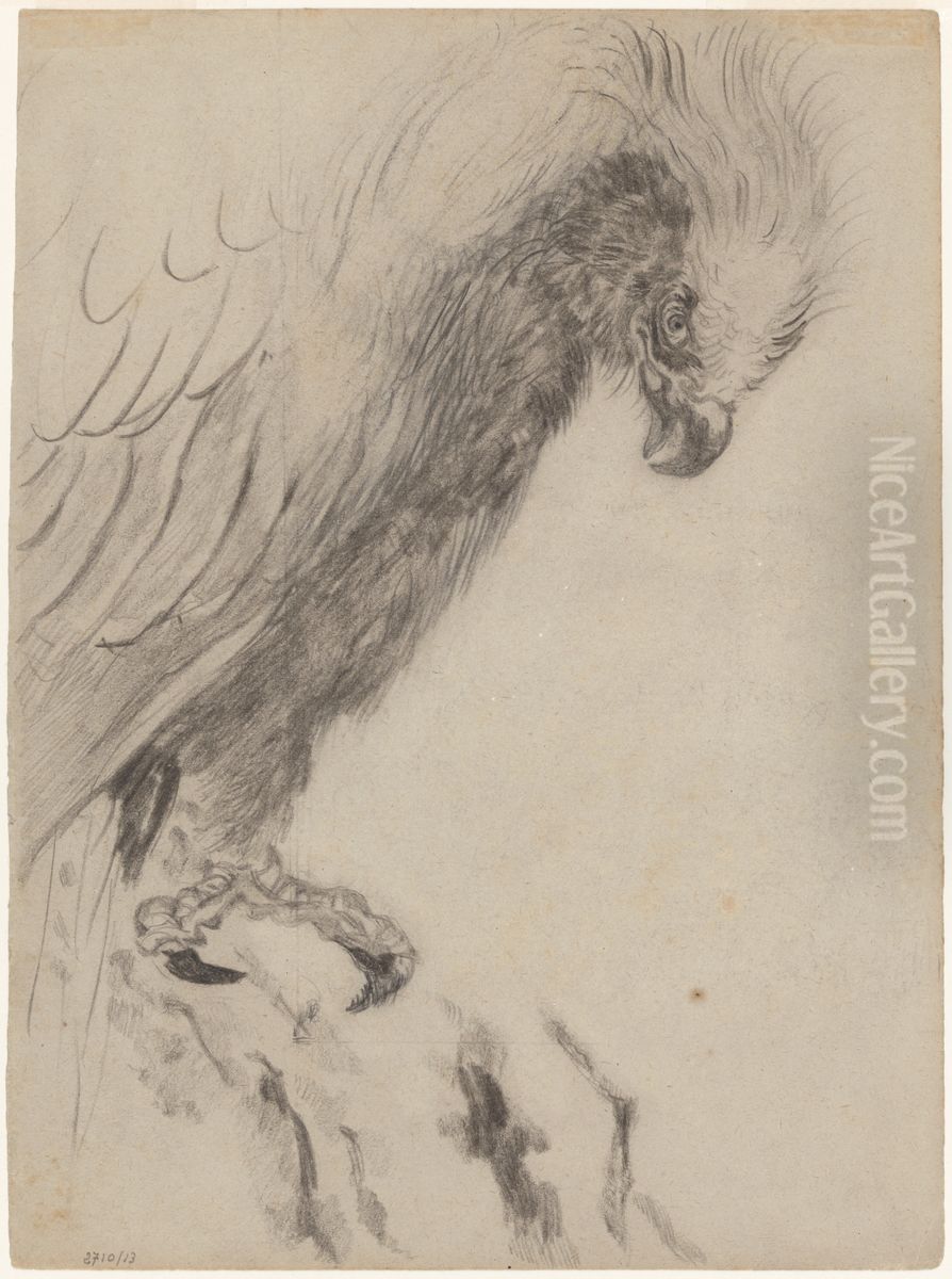 Chinoiserie, een roofvogel Oil Painting by James Ensor