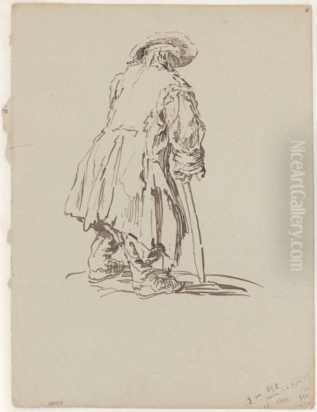 Bejaarde man Oil Painting by James Ensor