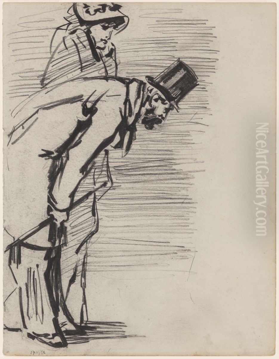 Paar Oil Painting by James Ensor