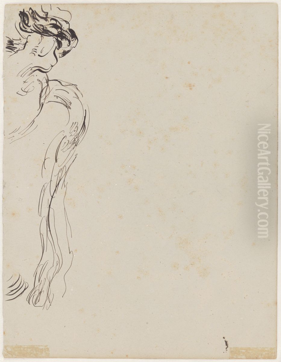 Krabbel van ornament? Oil Painting by James Ensor