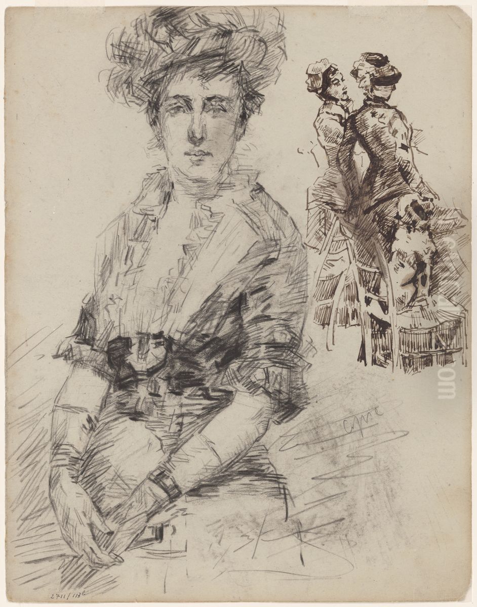 Madam Gratiot Oil Painting by James Ensor