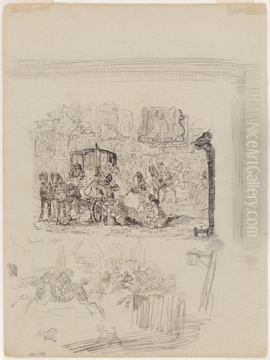 The Coach Oil Painting by James Ensor