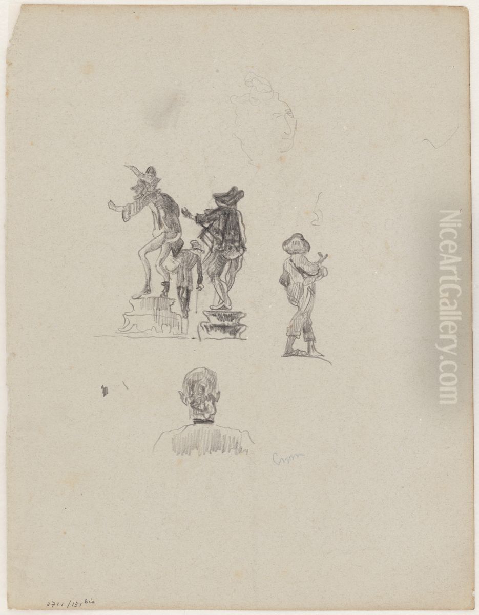 Narren Oil Painting by James Ensor