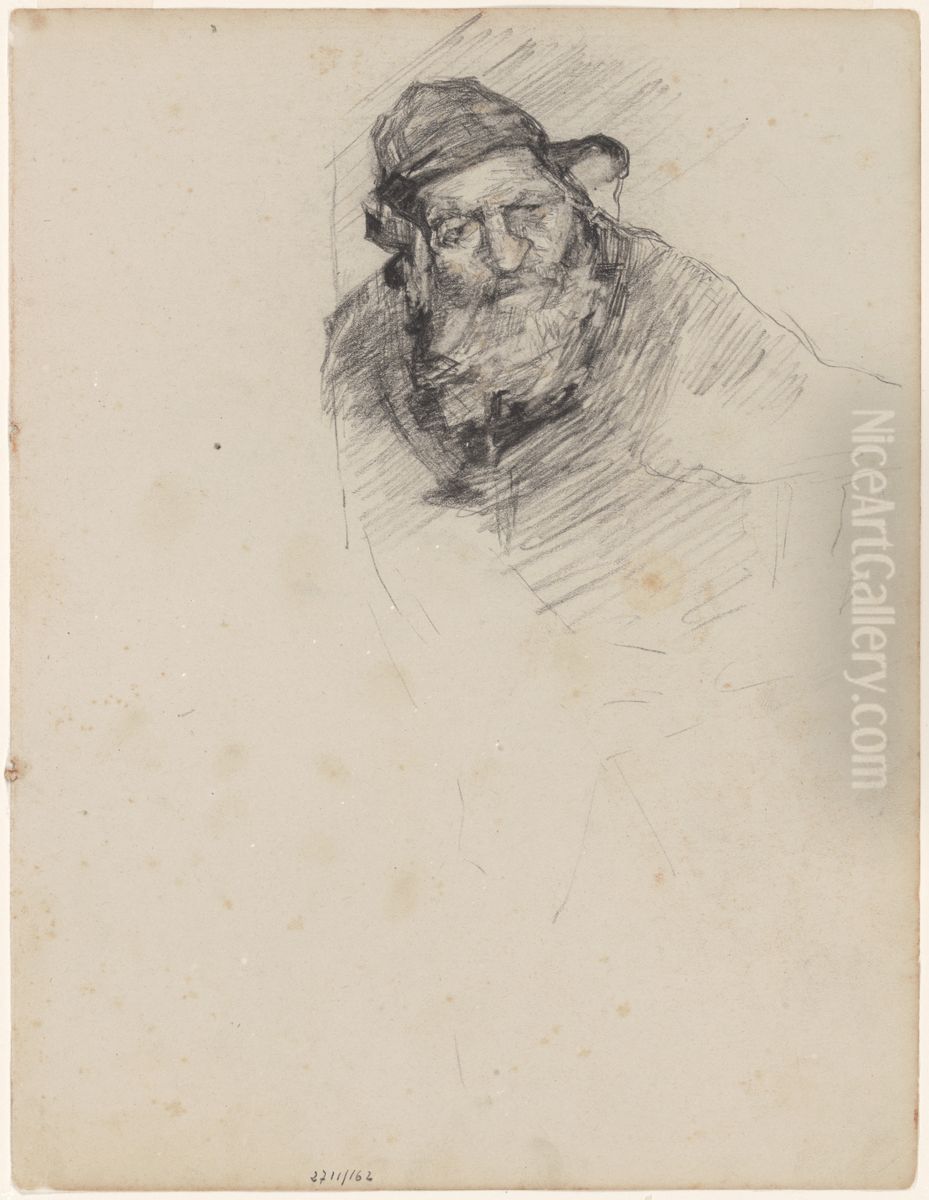 Man met hoed Oil Painting by James Ensor