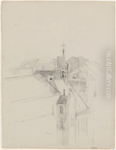 Van Izegemlaan in Ostend Oil Painting by James Ensor