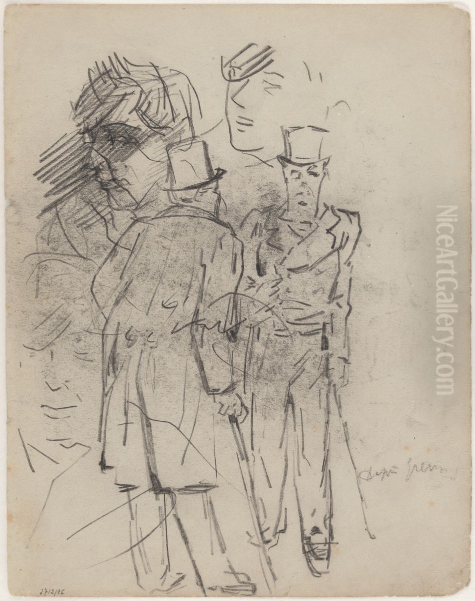 Kopie naar Grevin Oil Painting by James Ensor