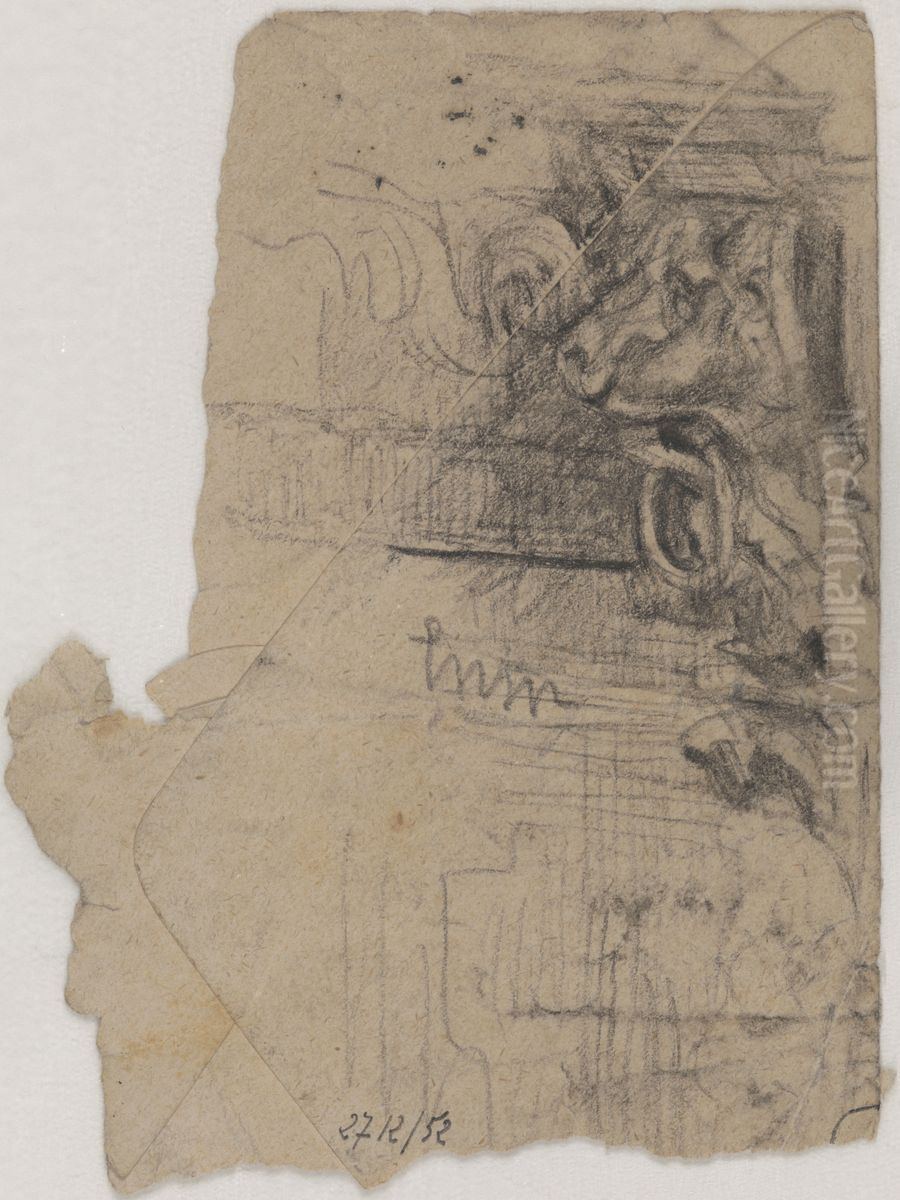 Ornament - Leeuwenkop Oil Painting by James Ensor