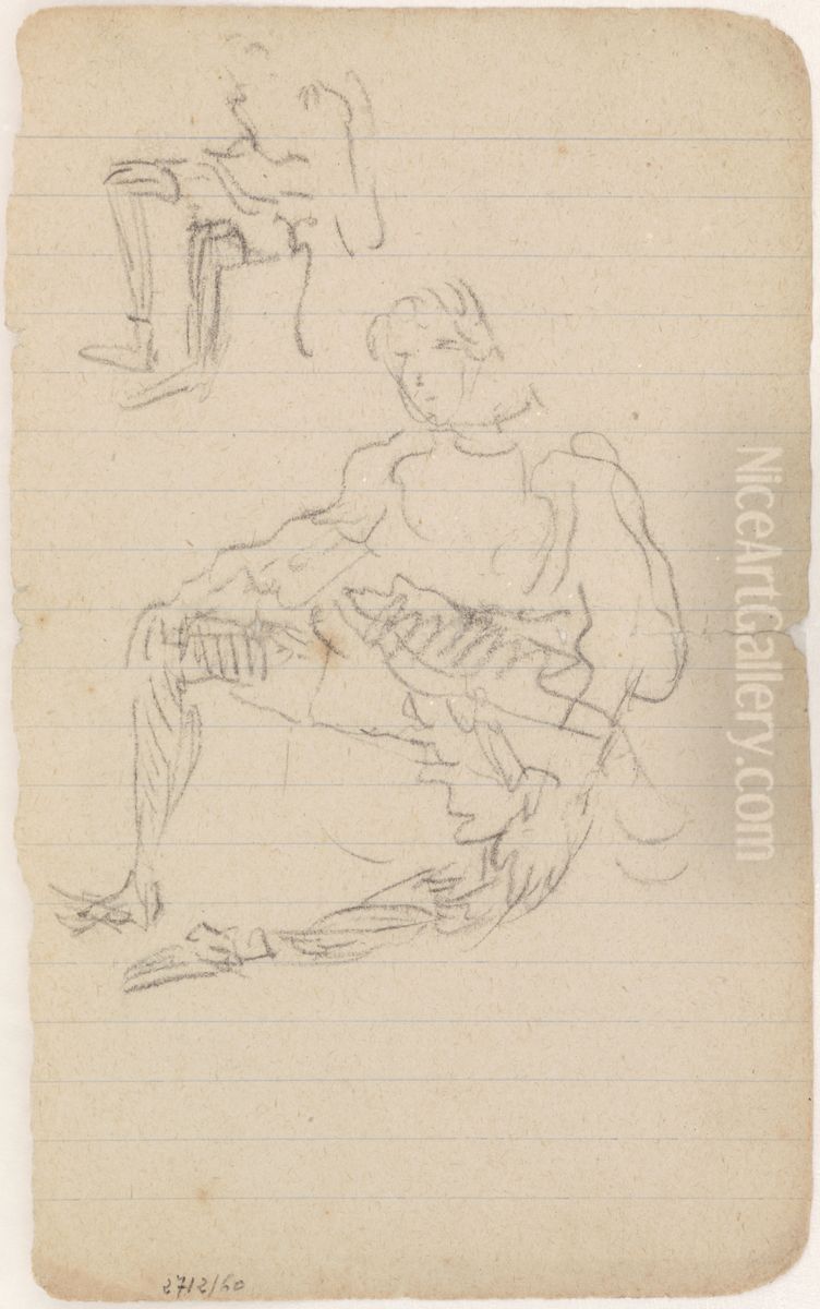 Toneelfiguren Oil Painting by James Ensor