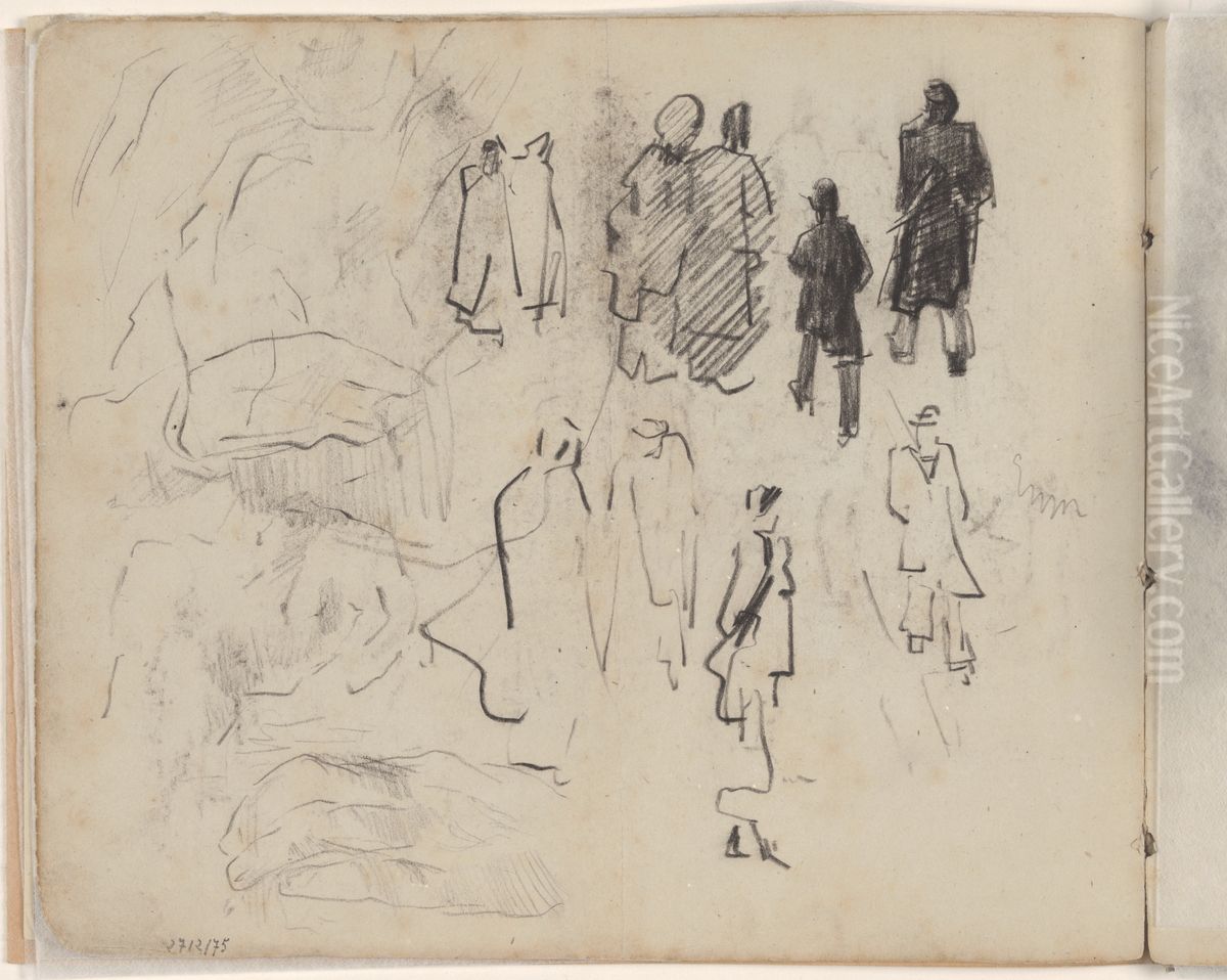 Handen en silhouetten Oil Painting by James Ensor